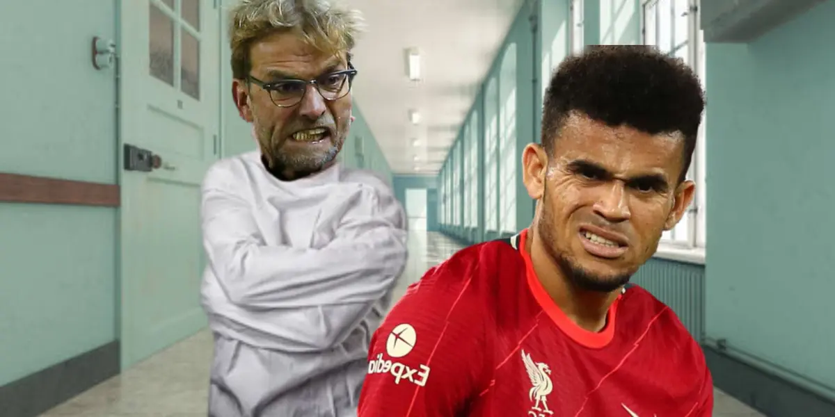 Jürgen Klopp y Luis Díaz.