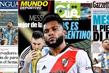 La prensa de Argentina analizó el desempeño de Miguel Ángel Borja en River Plate.
