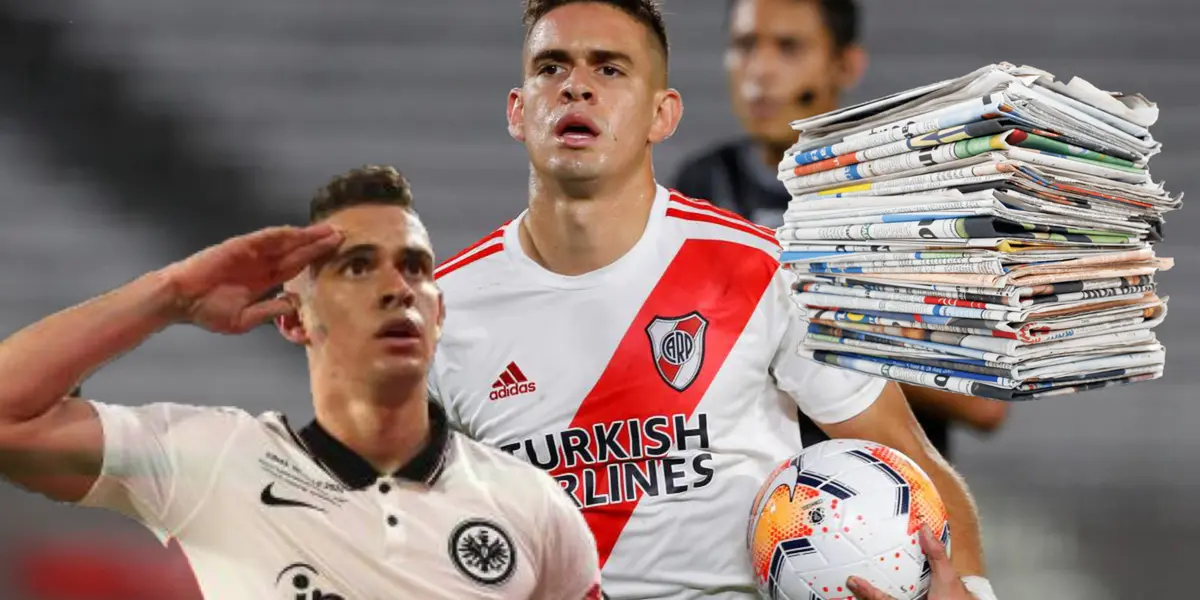 La reacción de la prensa argentina porque River Plate busca fichar a Santos Borré