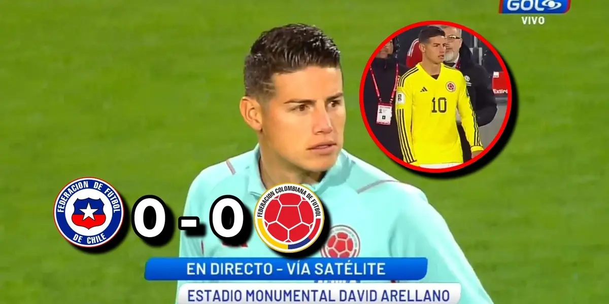 La Selección Colombia empató contra la Selección Chile.