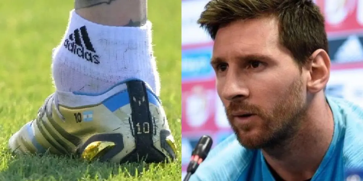 Lionel Messi encendió las alarmas en la Selección Argentina tras salir a entrenar con el tobillo hinchado.