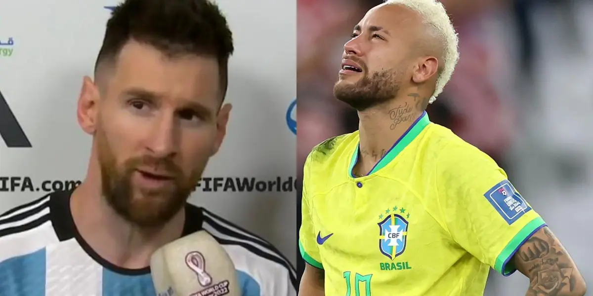Lionel Messi habló luego de meter a Argentina a semifinales del Mundial de Qatar 2022 y ver que Brasil quedó afuera.
