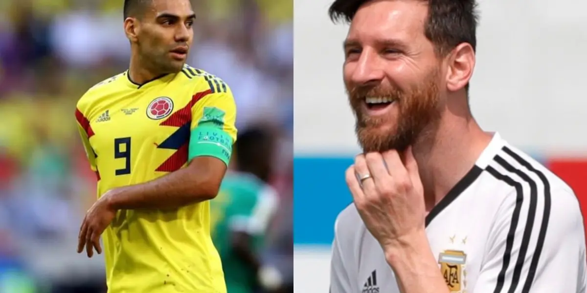 Lionel Messi respeta a Radamel Falcao y hace un tiempo tuvo un gesto para ayudar en Colombia.