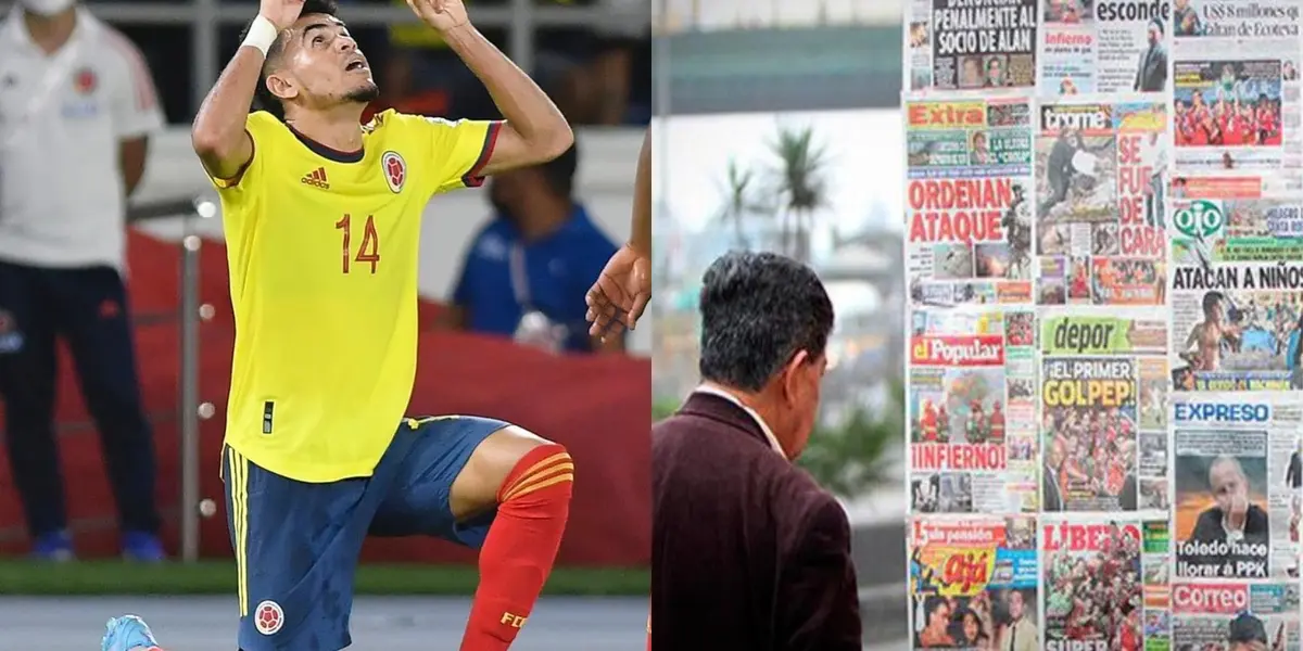 Los medios peruanos seguían de cerca a la Selección Colombia y no pararon de elogiar a Luis Díaz, pese a que son rivales directos.