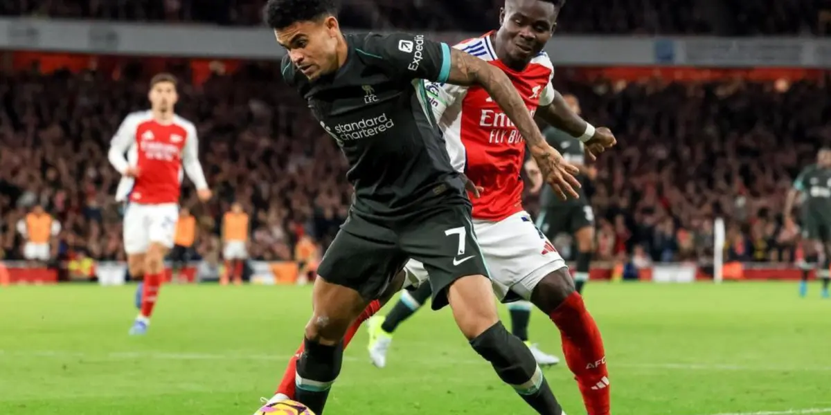 ¿Cómo le fue? Así califica la prensa inglesa a Luis Díaz tras el empate entre Arsenal y Liverpool