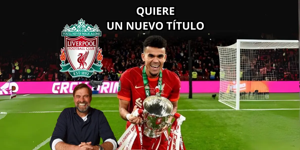 Luis Díaz podría ganar un nuevo título con el Liverpool.
