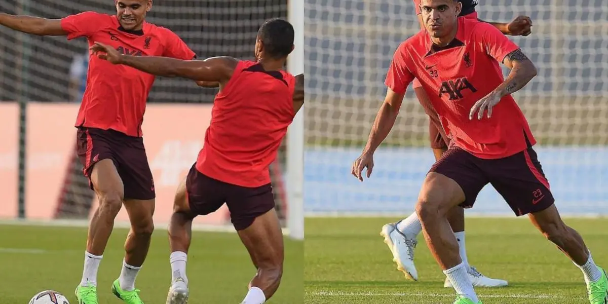 Luis Díaz regresó a entrenar con el Liverpool, están en Dubái y el colombiano mando un mensaje.  