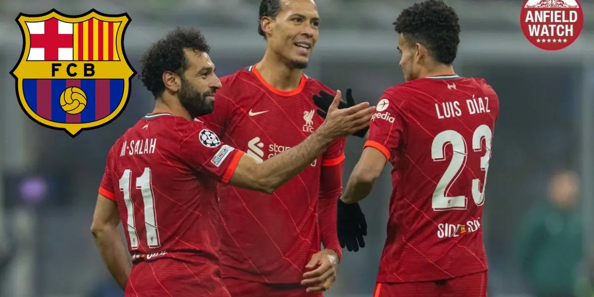 Luis Díaz y Mohamed Salah del Liverpool- Fotos: Anfield Watch, Pinterest 