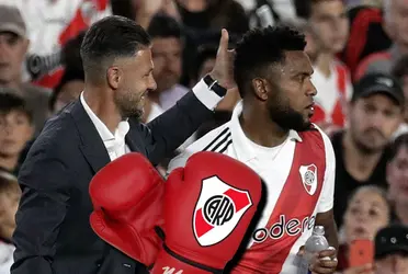 Martín Demichelis aclaró lo que decían sobre su supuesta pelea con Miguel Ángel Borja en River Plate.