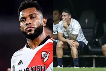 Miguel Ángel Borja no la pasa nada bien en el River Plate de Argentina.