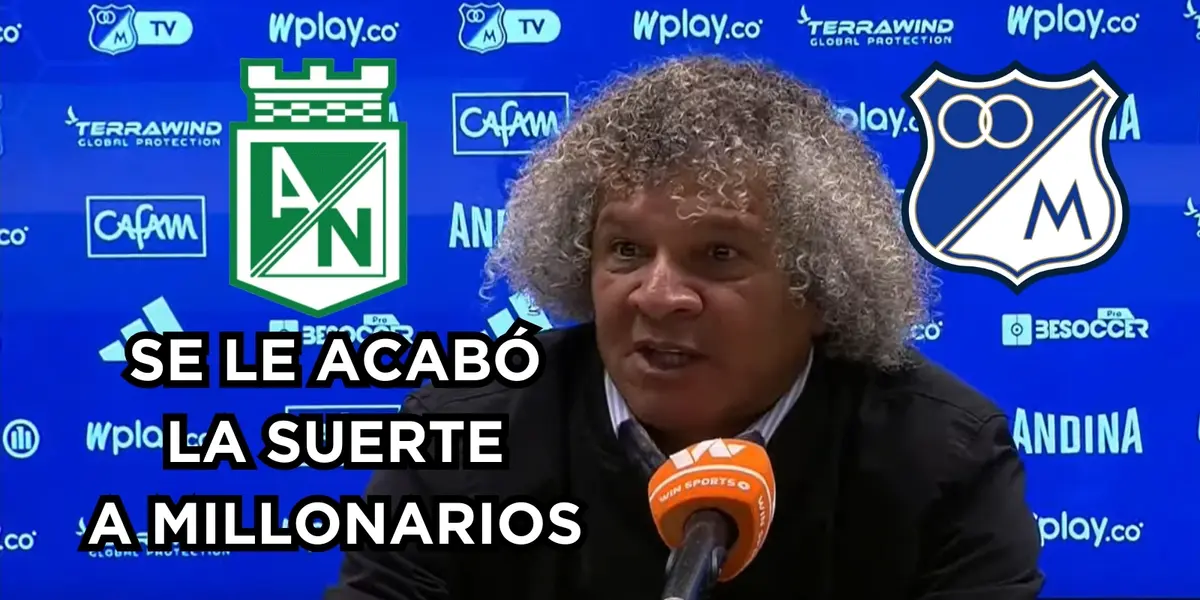 Millonarios FC no la pasa nada bien. Foto tomada de captura de pantalla DIMAYOR en YouTube.