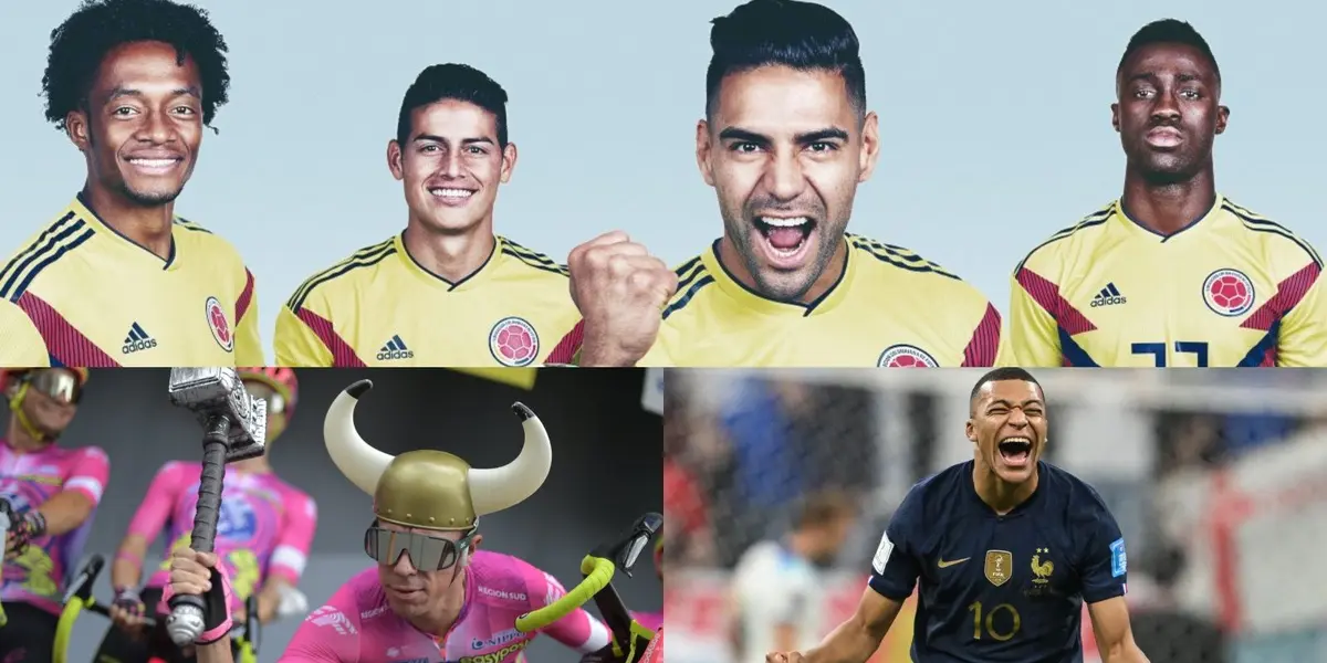 Rigoberto Urán le hizo una propuesta a un crack del fútbol colombiano y al finalista del mundial, Kylian Mbappé. El ídolo de Millonarios ya aceptó.   