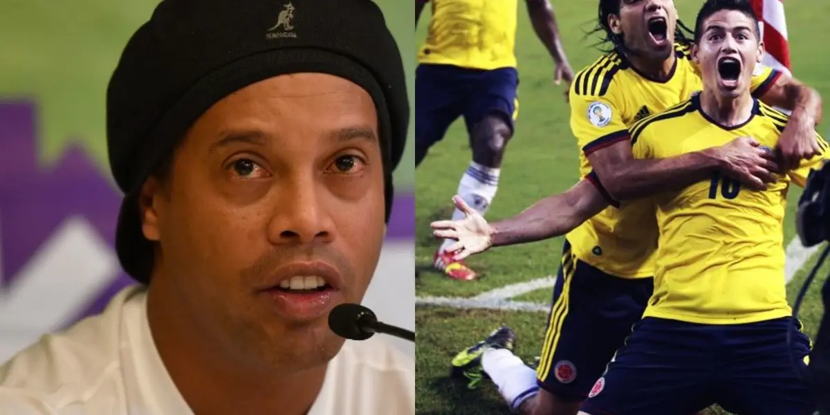 Ronaldinho admira y respeta a un jugador colombiano que no es ni James Rodríguez, ni Radamel Falcao.