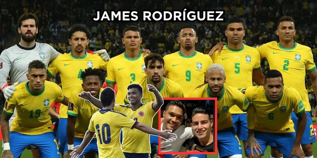 Un crack brasileño se rindió a los pies de James Rodríguez.