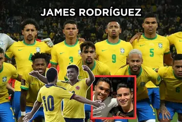 Un crack brasileño se rindió a los pies de James Rodríguez.
