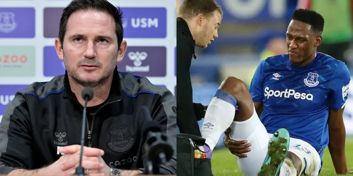 Yerry Mina no está bien en el Everton y Frank Lampard con su última declaración sobre el colombiano dejó muchas dudas.