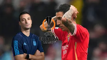 Ángel Di María se lamenta tras su penal fallado con Benfica