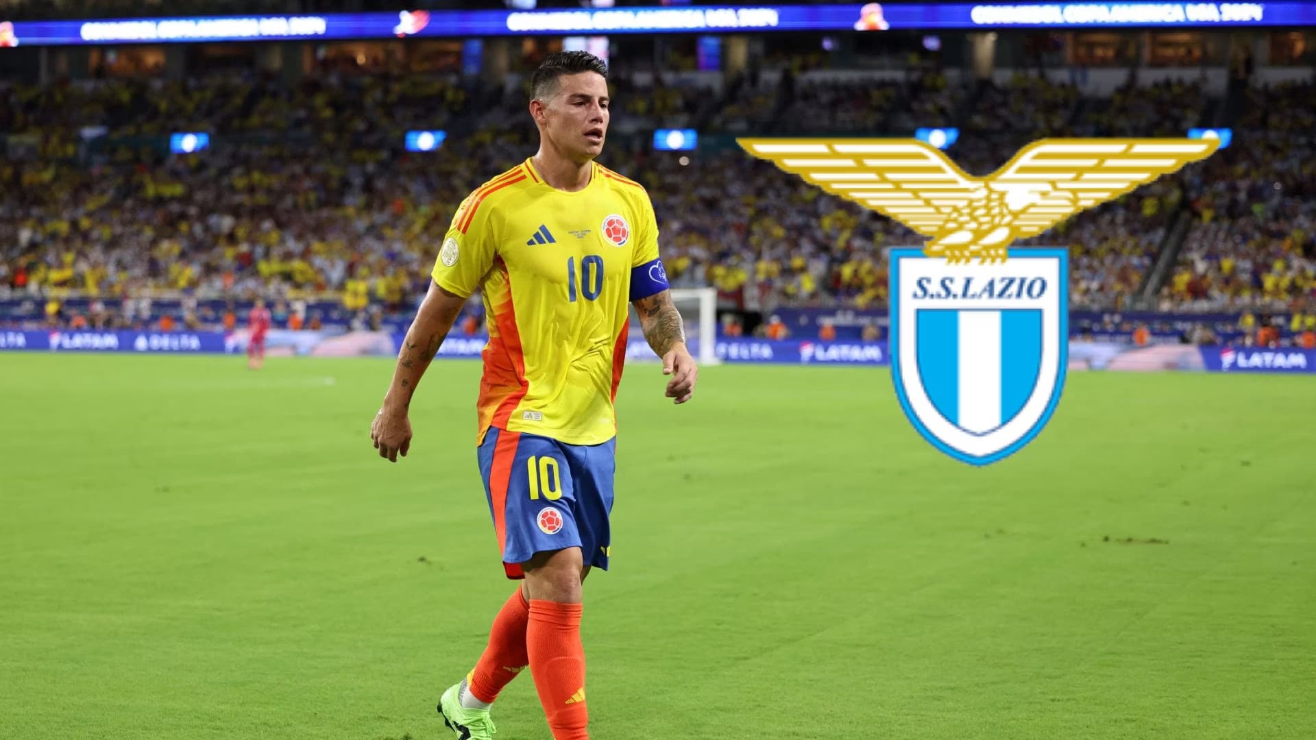 James Rodríguez con la selección Colombia