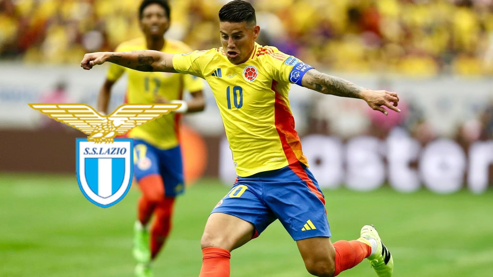 James Rodríguez como capitán de Colombia