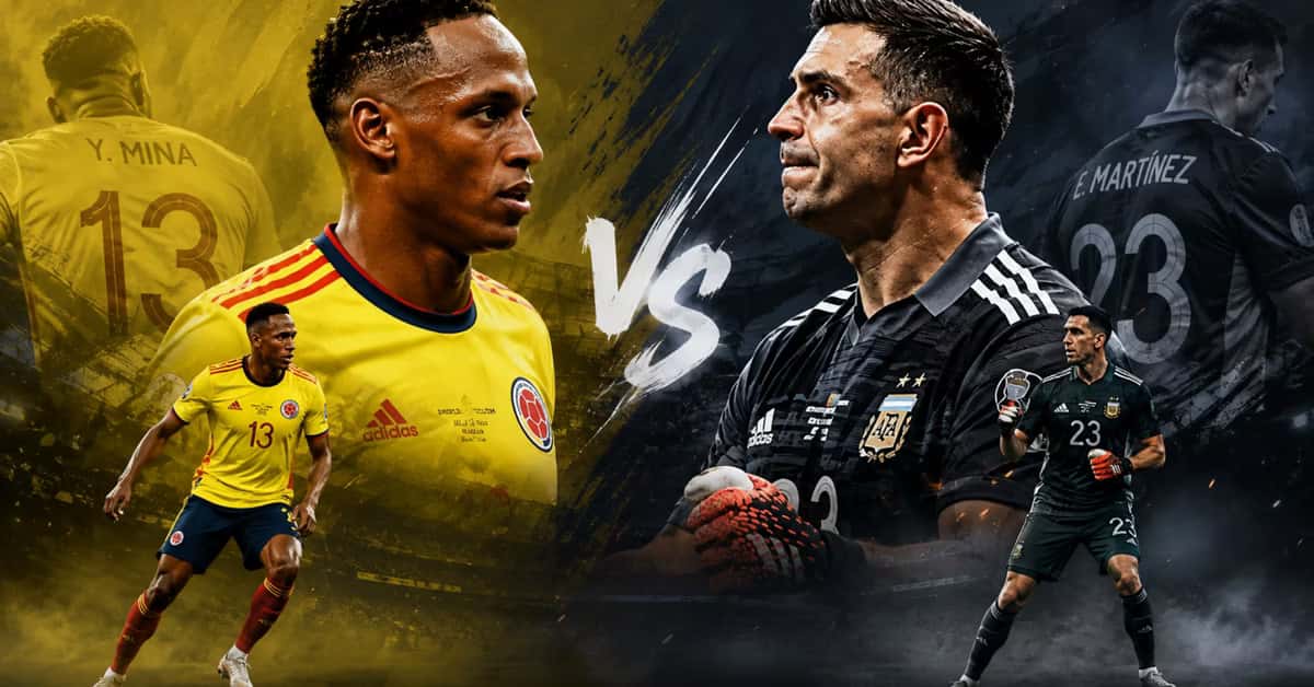 Yerry Mina vs Dibu Martínez