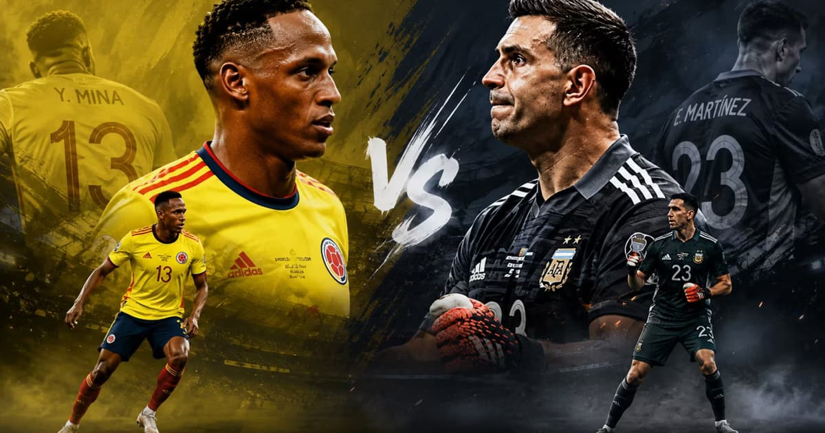 Yerry Mina vs Dibu Martínez