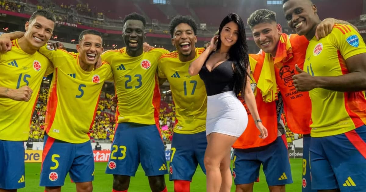 La selección Colombia feliz