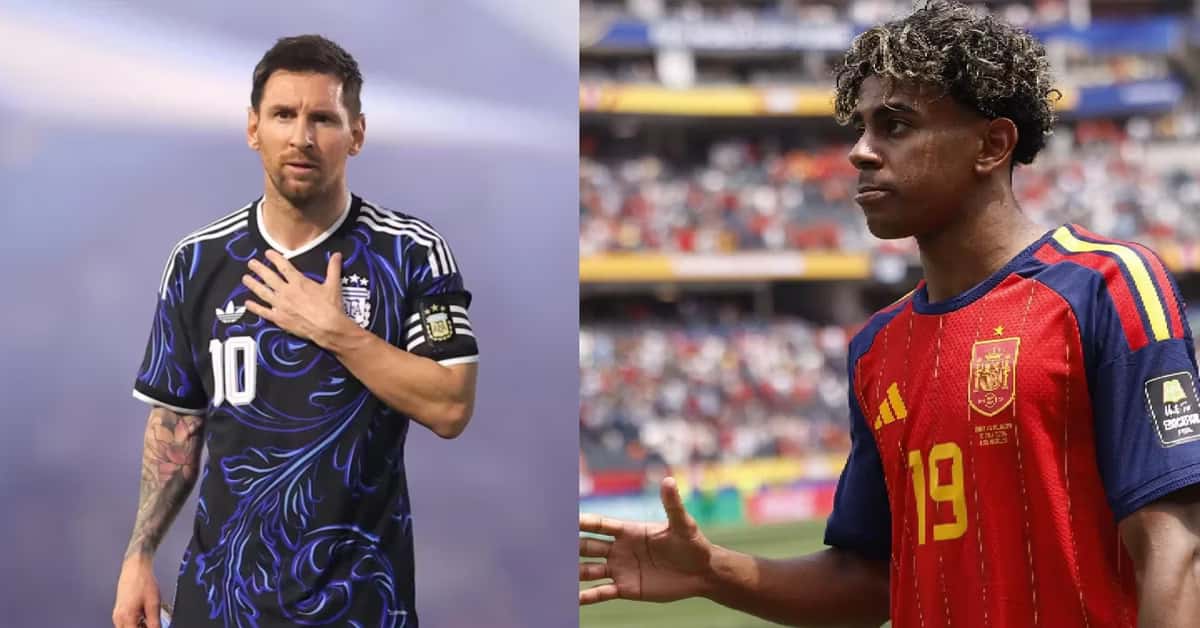 Lionel Messi y Lamine Yamal