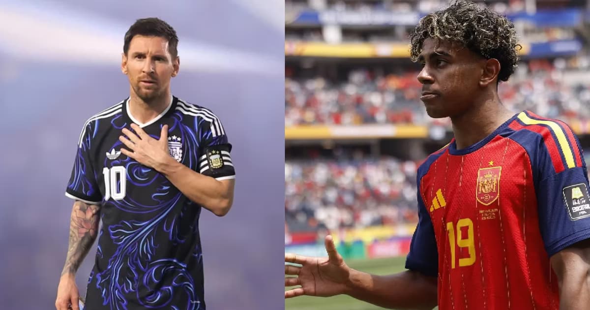 Lionel Messi y Lamine Yamal