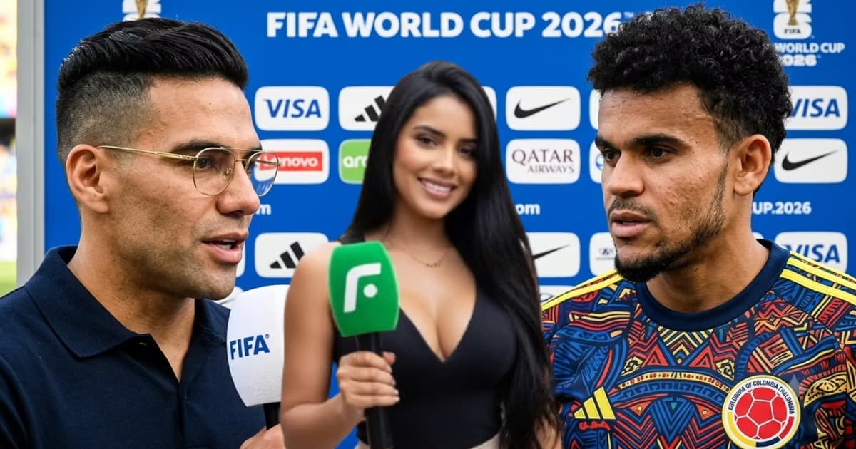 Radamel Falcao y Luis Díaz