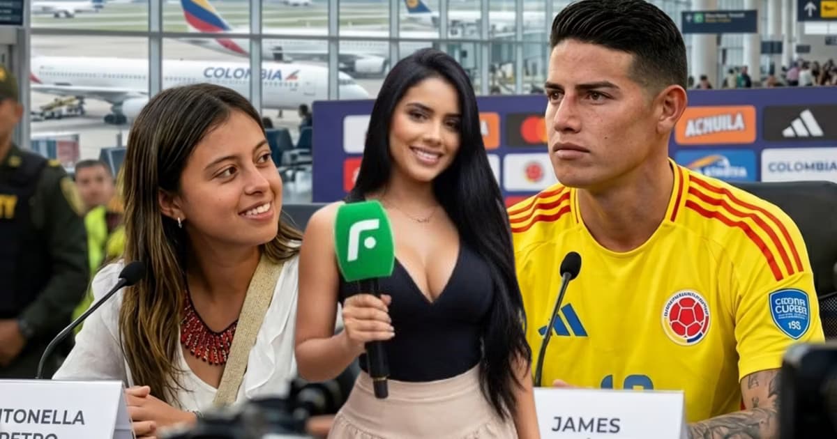 James Rodríguez ignorando a la hija de Gustavo Petro
