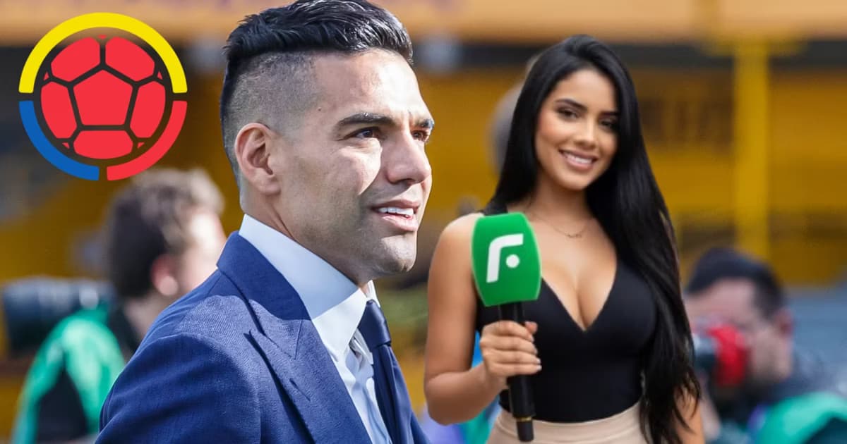 Radamel Falcao vestido de traje