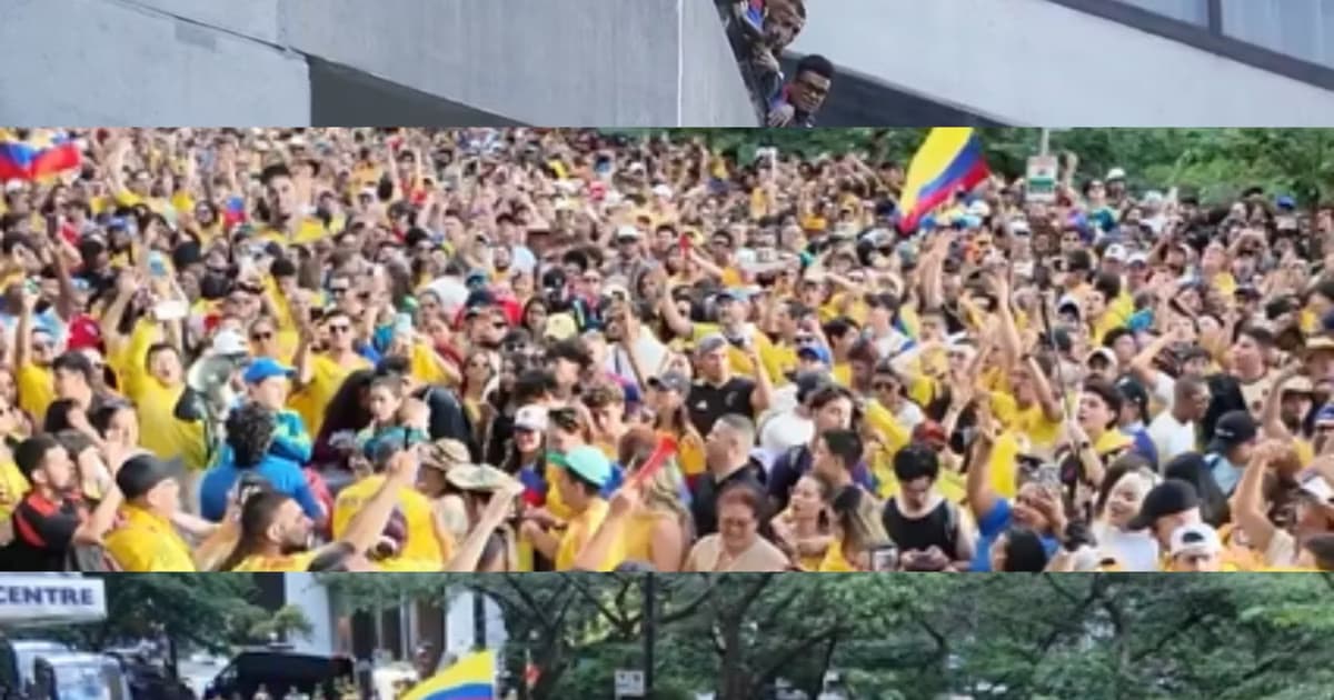Locale sotra vez: Banderazo en México, en Estados Unidos y ahora en Canadá: Colombia, la mejor hinchada de todo el Mundial