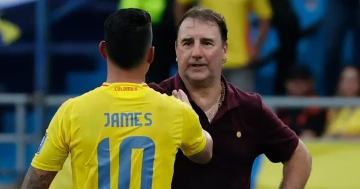 James Rodríguez con Néstor Lorenzo