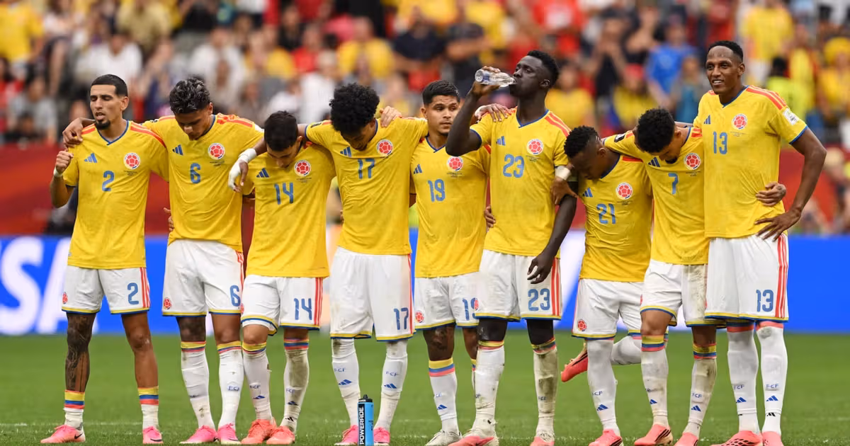La selección Colombia en la tanda de penales