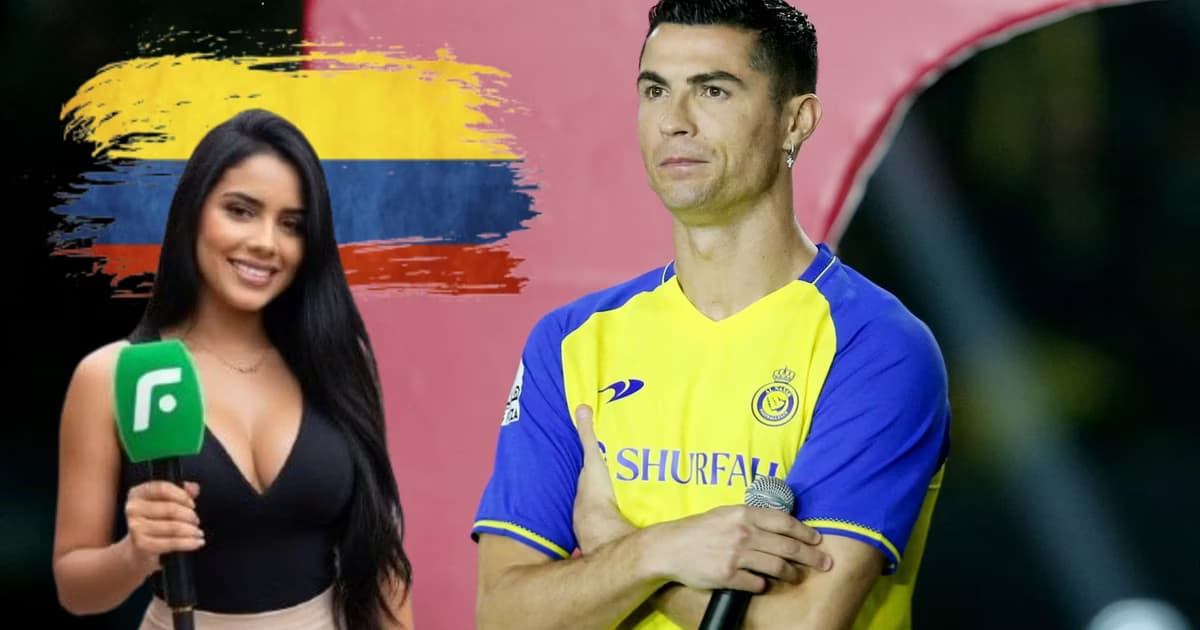 Cristiano Ronaldo y la bandera de Colombia