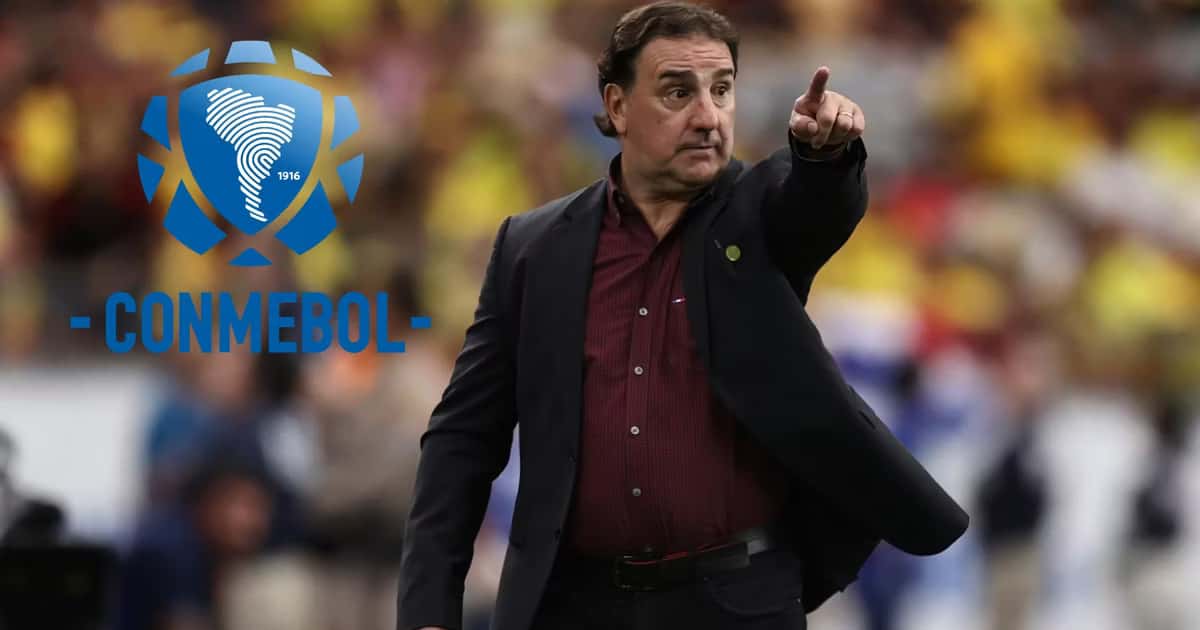 Néstor Lorenzo dirigiendo a Colombia