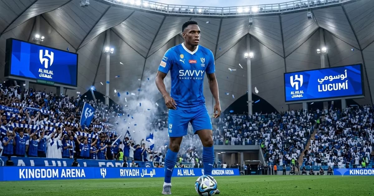 Jhon Lucumí con la camiseta del Al Hilal