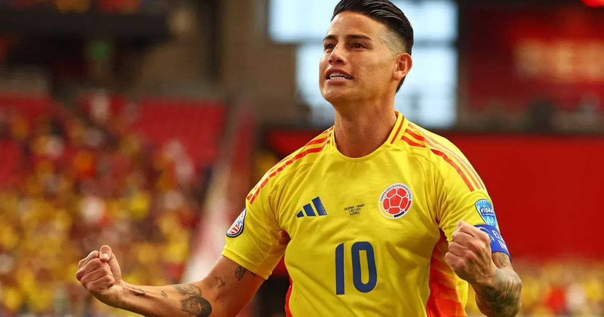 James Rodríguez con la selección Colombia