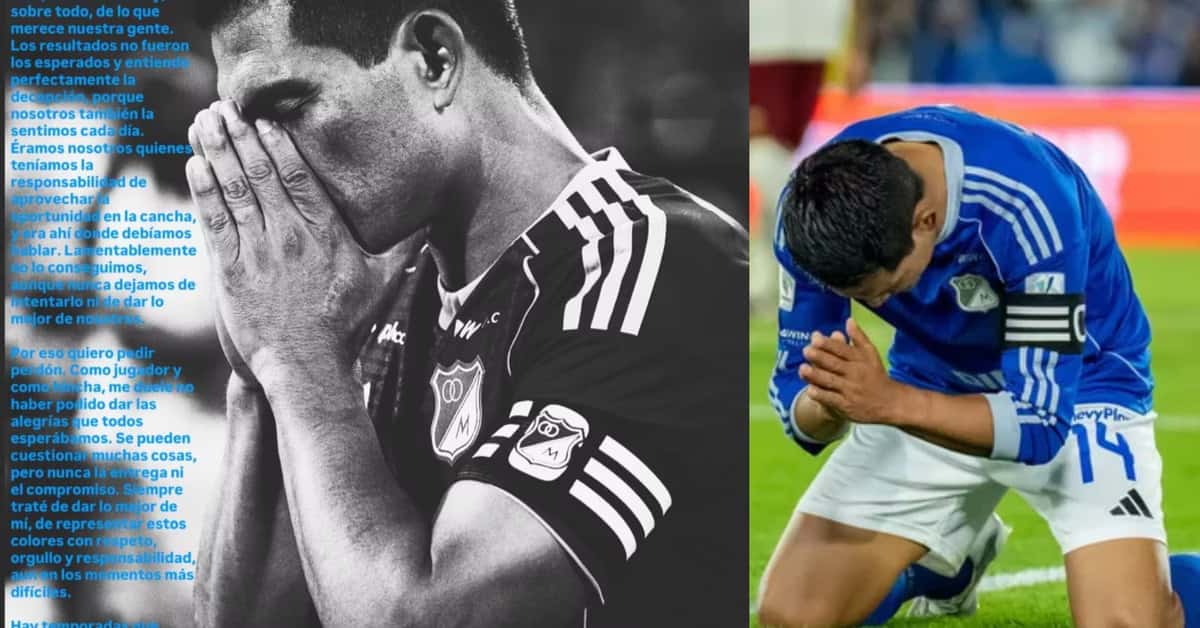 mackálister pide perdor por el mal semestre de Millonarios