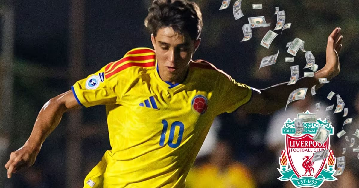Samuel Martínez con la 10 de Colombia