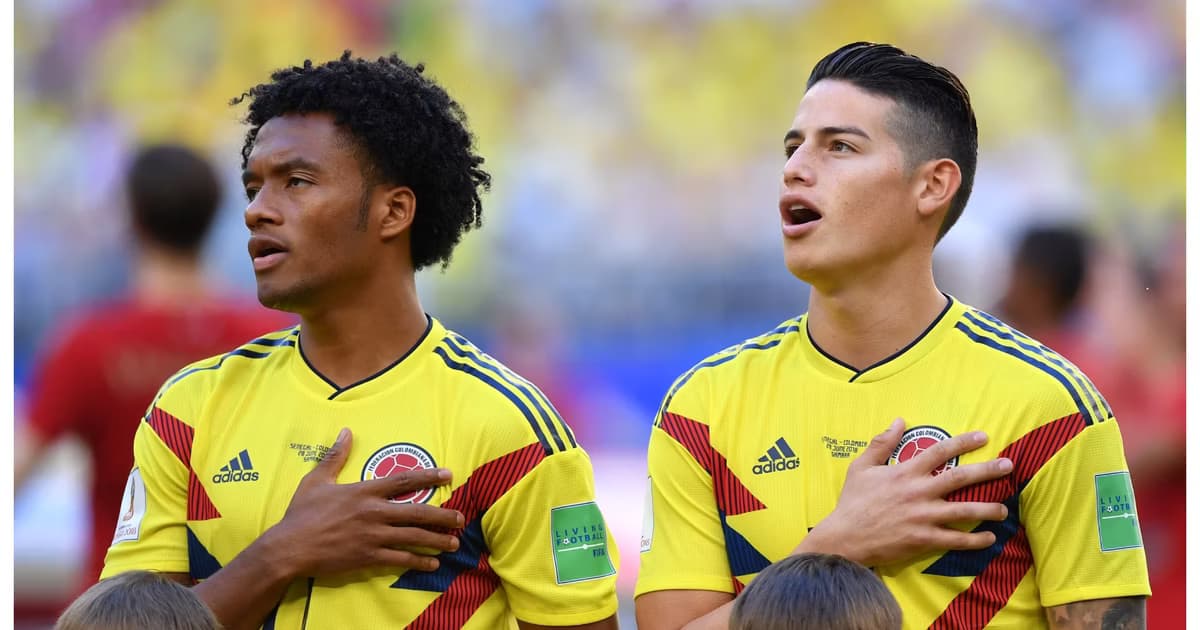 Cuadrado y James juntos