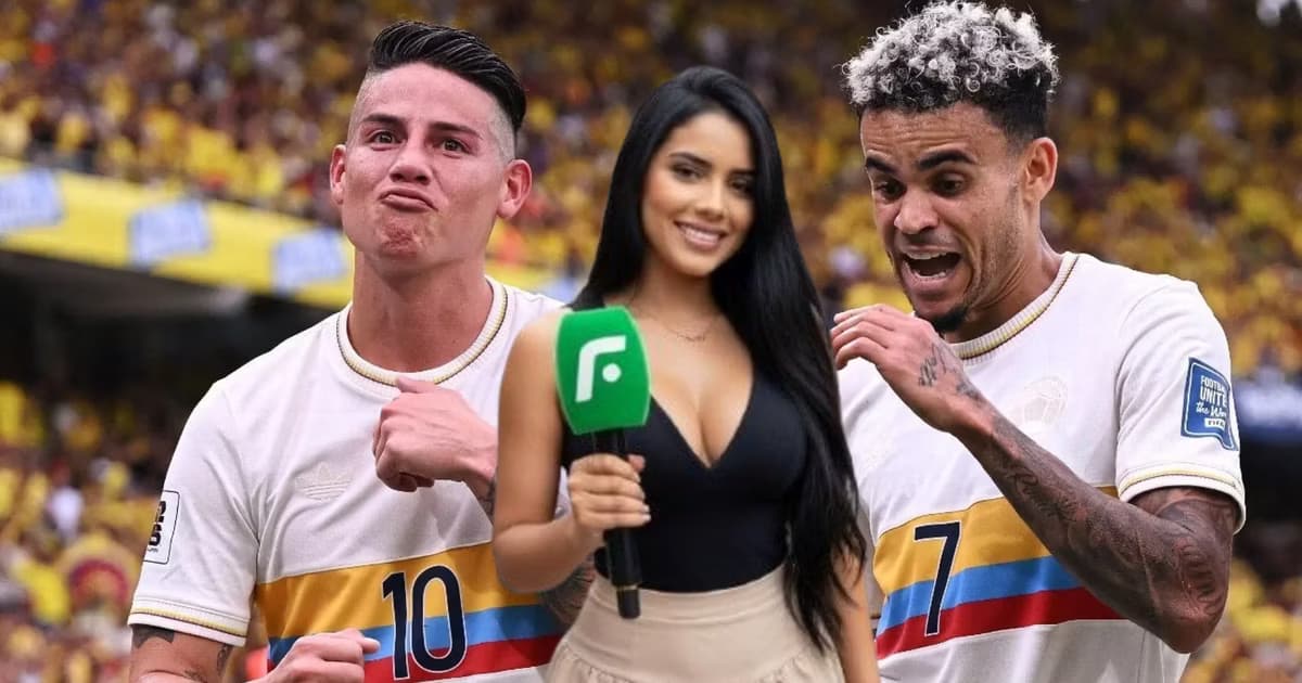 James Rodríguez y Luis Díaz con la selección