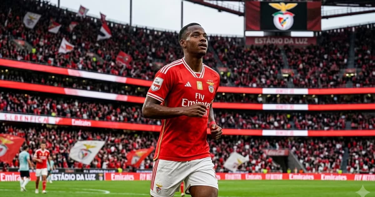 Jhon Durán como jugador de Benfica
