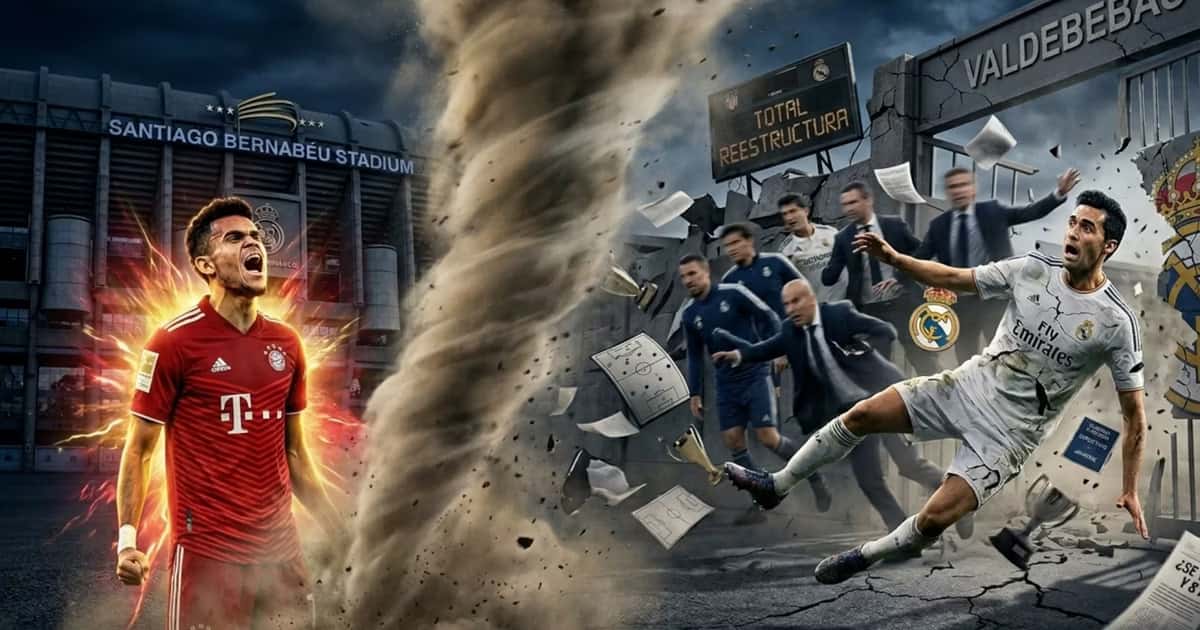Luis Díaz los destrosó, 8 jugadores se van y se quedarían sin DT, el plan de Florentino Pérez tras caer ante el Bayern de Lucho