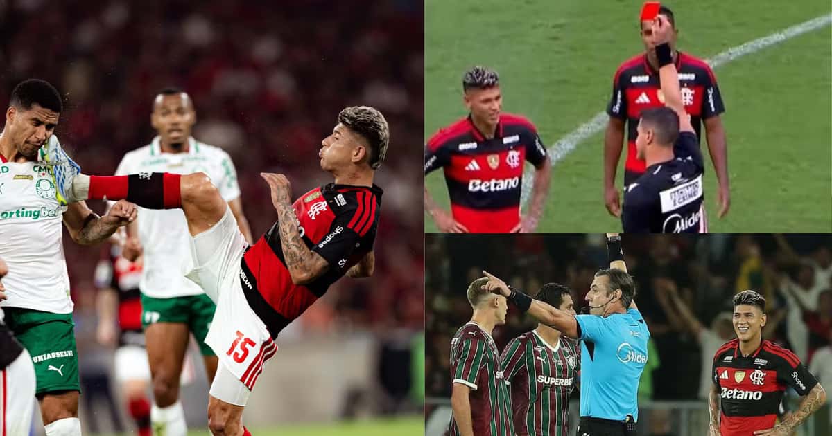 Tercera expulsión de carrascal y así reaccionan los hinchas de Flamengo "Quiero que se vaya al Cara***"