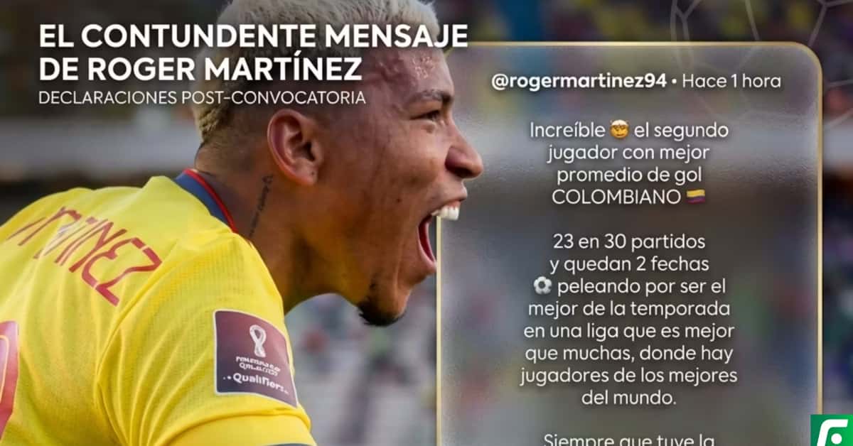 Roger Martínez ¿Tenía razón? En el top de colombianos con mejor temporada