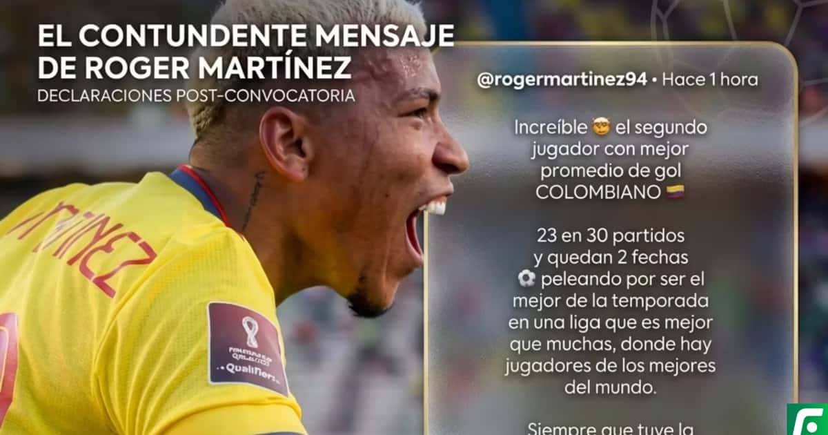 Roger Martínez ¿Tenía razón? En el top de colombianos con mejor temporada