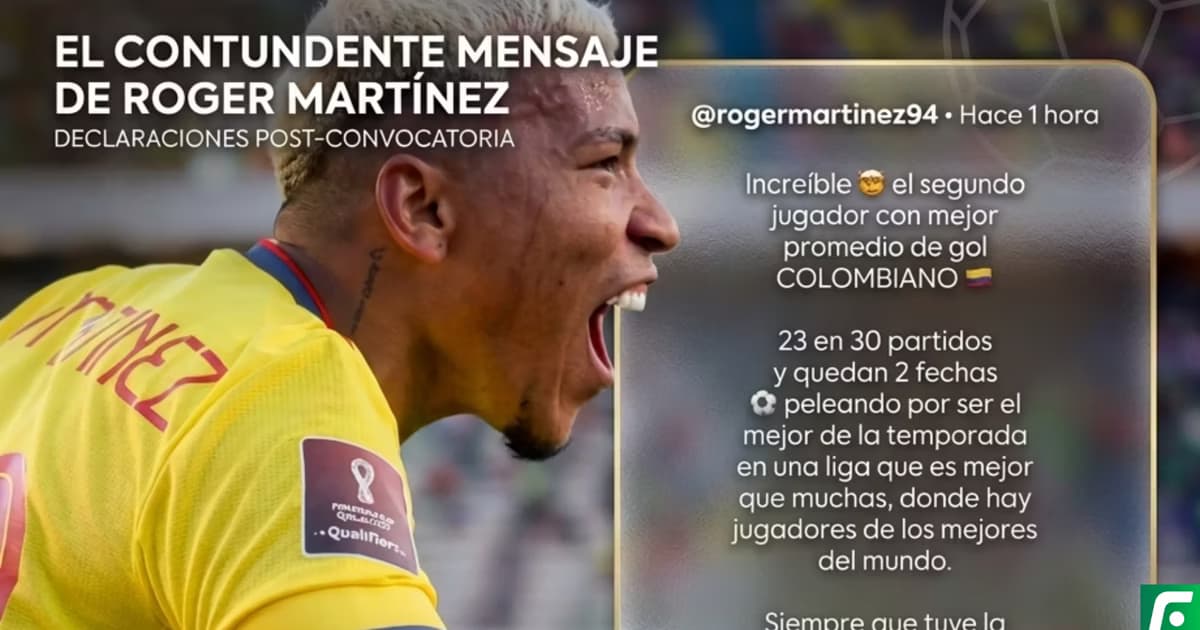 Roger Martínez ¿Tenía razón? En el top de colombianos con mejor temporada
