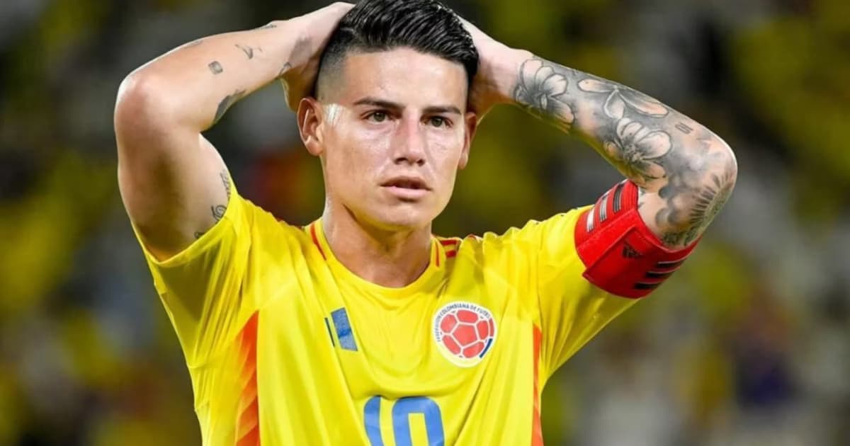 James Rodríguez con la selección Colombia