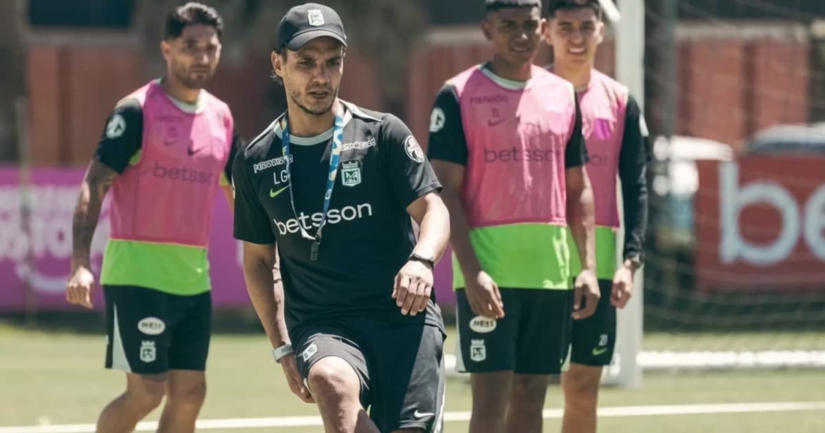 Lucas González entrenando con Atlético Nacional